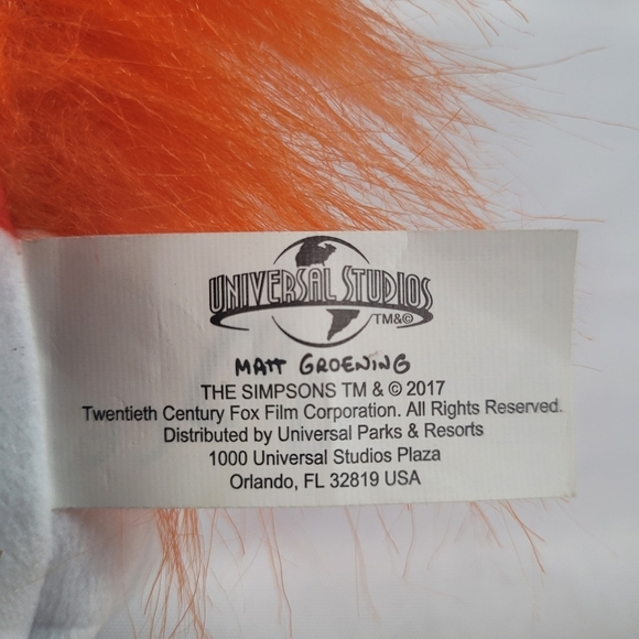 Simpsons Plush Groundskeeper Willie Pillow 14" Plush Universal Studios - Picture 4 of 6